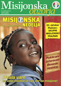 MISIJ NSKA - Misijonsko središče Slovenije