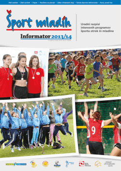 Informator I 2013/14 - Zavod za šport Republike Slovenije Planica