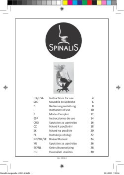SpinaliS - Navodila za uporabo