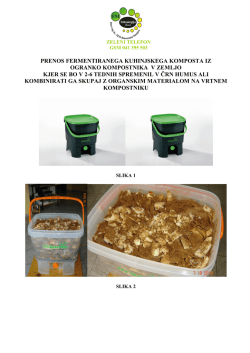 Kako uporabljati fermentiran kompost iz kuhinje na