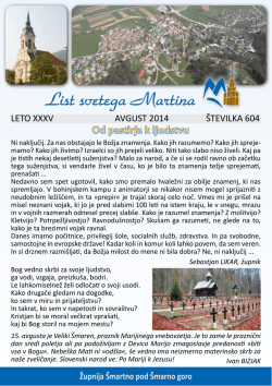List svetega Martina 604.pdf - Župnija Šmartno pod Šmarno goro