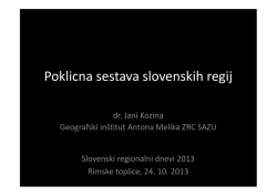 Poklicna sestava slovenskih regij