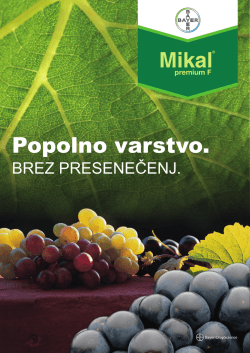 Mikal premium F brošura - Bayer CropScience Slovenija