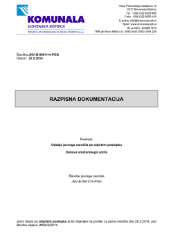Razpisna dokumentacija JN 6023/2014 (pdf)
