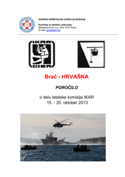 Poročilo KLR - Gorska reševalna zveza Slovenije