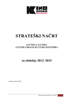 Strategija 2012-2015