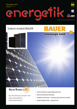 Solarni moduli BAUER