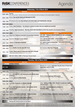 Wednesday, 11th of March 2015 Thursday, 12th of March 2015