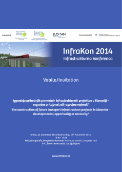 InfraKon 2014 - Infrastrukturna konferenca