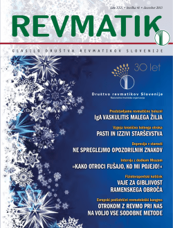 Revmatik, št. 41, december 2014