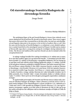 Celotno besedilo (pdf) - Studia mythologica Slavica