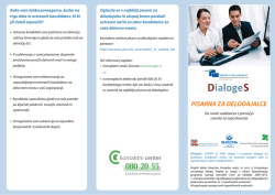 Pisarna za delodajalce zgibanka DialogeS