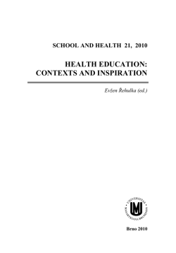 health education: contexts and inspiration