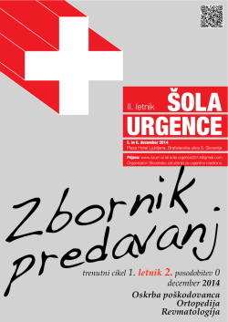 Šola urgence 2. letnik - Slovensko združenje za urgentno medicino