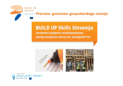 mag. Toni Lojen, IZS - Build Up Skills Slovenija
