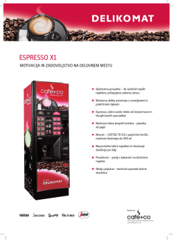 Prenos prospekta Café X1 ESPRESSO (Pdf)
