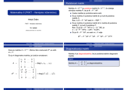 Matematika II (FKKT – Kemijsko inzenirstvo) Podobnost matrik