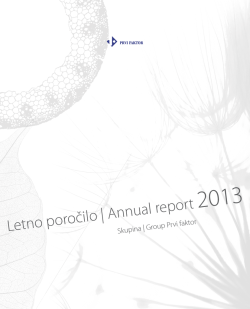 Letno poročilo | Annual report