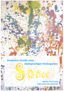 Dvojezični otroški vrtec Zweisprachiger Kindergarten