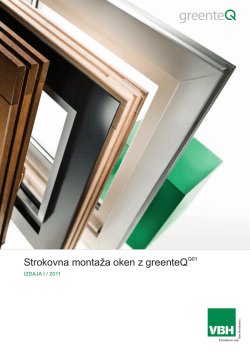 Strokovna montaža oken z greenteQ