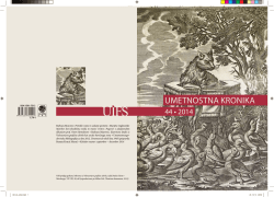 umetnostna kronika - Umetnostnozgodovinski in&scaron;titut Franceta Steleta