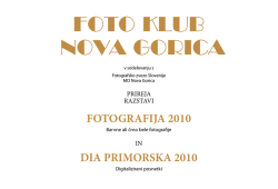 katalogu razstave - Foto klub Nova Gorica
