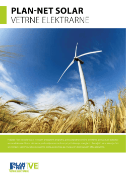 Katalog vetrnih elektrarn Plan-net - Vetrne elektrarne Plan
