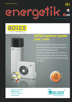 ROTEX toplotne črpalke zrak / voda