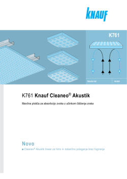 K761 Knauf Cleaneo® Akustik Novo K761