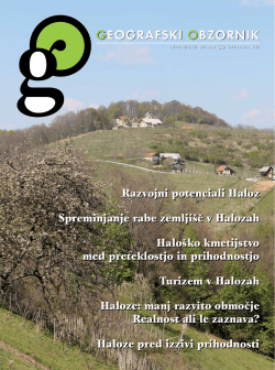 geografski obzornik geografski obzornik