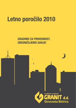 Letno poročilo 2010