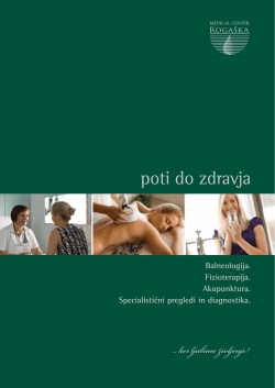 poti do zdravja - Medical center Rogaška