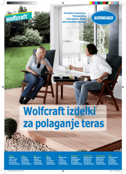 Polaganje teras - Slovenijales Trgovina d.o.o.