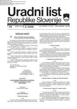 Uradni list RS – 24/2006, Uredbeni del