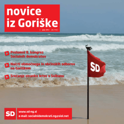 Novice iz Goriške - Socialni demokrati Nova Gorica