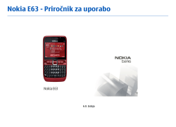PDF Nokia E63 Priročnik za uporabo - File Delivery Service