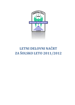 Letni delovni nacrt 2011-2012.pdf - Osnovna šola bratov Polančičev