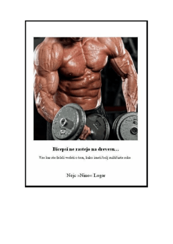 Bicepsi ne rastejo na drevesu - Spletni fitnes trener 1 na 1