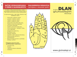 dalgarnova rokavica - Društvo gluhoslepih Slovenija DLAN