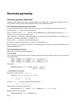 Ravninska geometrija