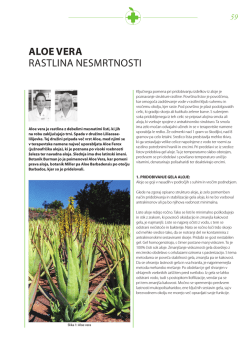 Aloe vera: rastlina nesmrtnosti (PDF)