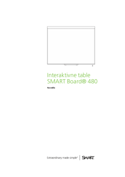 Interaktivne table SMART Board 480 navodila