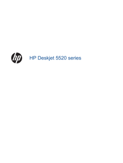 1 Pomoč za HP Deskjet 5520 series