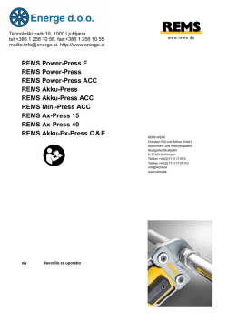 REMS Power-Press E REMS Power-Press REMS Power