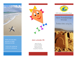 pb brošura - Osnovna šola Cirila Kosmača Piran