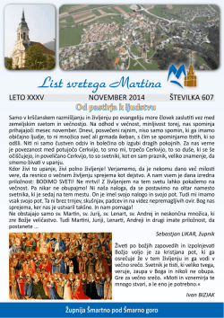 List svetega Martina 607.pdf - Župnija Šmartno pod Šmarno goro