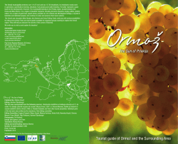 Tourist guide of Ormož and the Surrounding Area The
