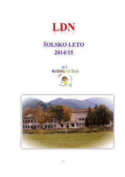 LDN za šolsko leto 2014/2015