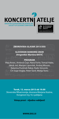 več - Slovenska filharmonija