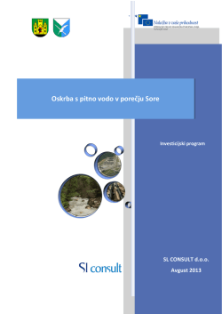 Oskrba s pitno vodo v porečju Sore